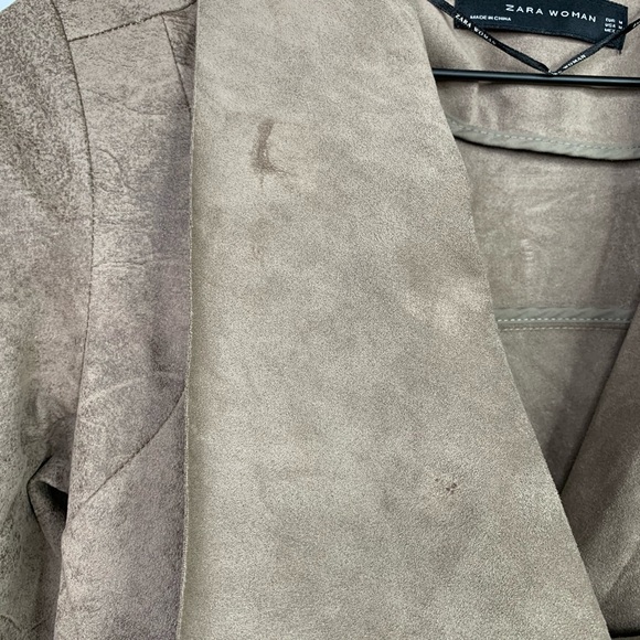 SOLD ZARA faux suede moto jacket✨M - Picture 4 of 5